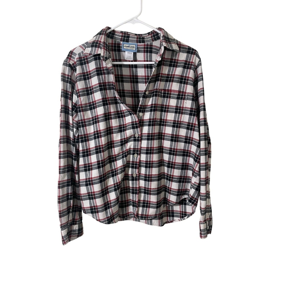 Vintage Pendleton Top Women's Large Wool Flannel Plaid Classic Heritage Outdoor